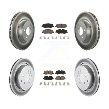 Front Rear Coat Brake Rotor Ceramic Pad Kit For 06-07 Land Rover Range Sport Supercharged KGC-101390