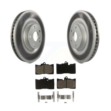 Front Coated Brake Rotor & Ceramic Pad Kit For Lexus IS300 IS350 GS350 RC350 RC300 GS450h KGC-101399