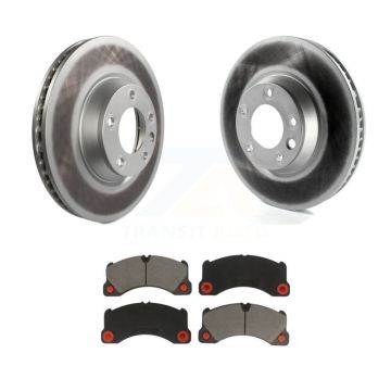 Front Coated Disc Brake Rotors And Ceramic Pads Kit For Porsche Cayenne KGC-101407
