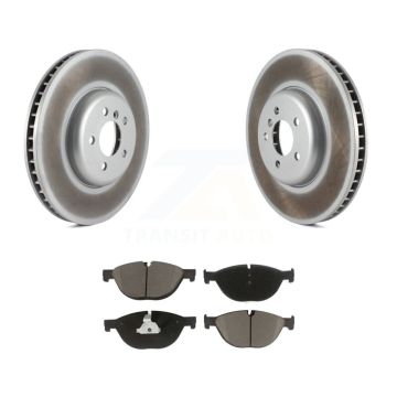 Front Coated Disc Brake Rotors And Ceramic Pads Kit For BMW 750i xDrive 750Li 550i GT KGC-101408
