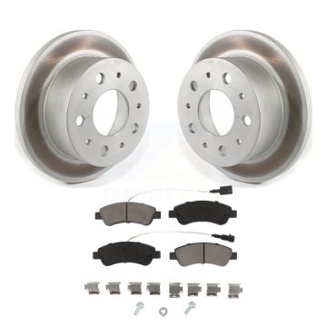 Rear Coated Brake Rotor Ceramic Pad Kit For Ram ProMaster 2500 3500 1500 With Solid KGC-101413