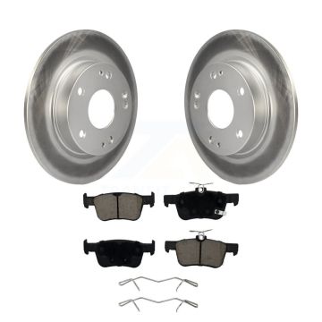 Rear Coated Disc Brake Rotors And Ceramic Pads Kit For Honda Civic Insight KGC-101418