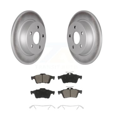 Rear Coated Disc Brake Rotors And Ceramic Pads Kit For Ford Transit Connect KGC-101420