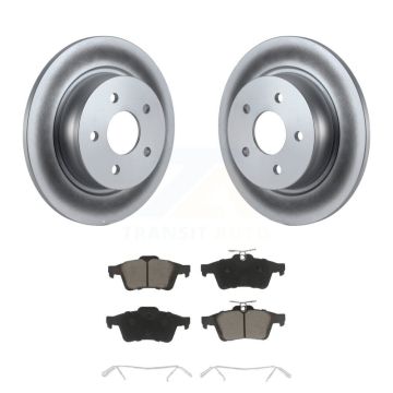 Rear Coated Disc Brake Rotors And Ceramic Pads Kit For Ford Escape Transit Connect C-Max KGC-101421