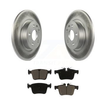 Rear Coated Disc Brake Rotor Ceramic Pad Kit For Land Rover Discovery Sport Jaguar E-Pace KGC-101423