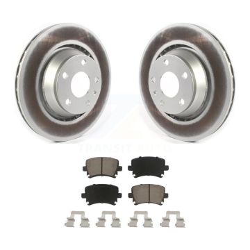 Rear Coated Disc Brake Rotors And Ceramic Pads Kit For Audi TT Quattro TTS RS KGC-101436