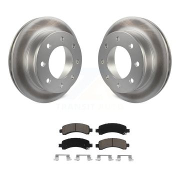 Rear Coated Disc Brake Rotor & Ceramic Pad Kit For GMC Chevrolet Savana 3500 2500 Express KGC-101439