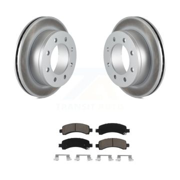 Rear Coated Disc Brake Rotor & Ceramic Pad Kit For GMC Chevrolet Savana 2500 Express 3500 KGC-101440