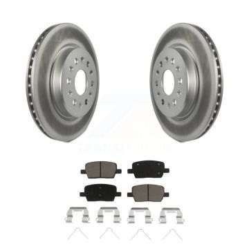 Rear Coat Brake Rotors Ceramic Pad Kit For Chevrolet Cadillac XT5 Traverse GMC Acadia XT6 KGC-101443