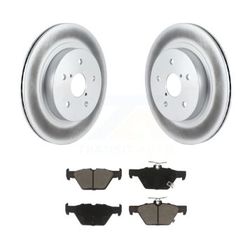 Rear Coated Disc Brake Rotors And Ceramic Pads Kit For Subaru Outback WRX Legacy KGC-101445