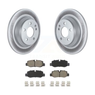 Rear Coated Disc Brake Rotors And Ceramic Pads Kit For Mercedes-Benz Metris KGC-101457