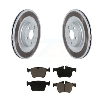 Rear Coat Brake Rotor Ceramic Pad Kit For 16-19 Volvo XC90 With 320mm Diameter KGC-101462