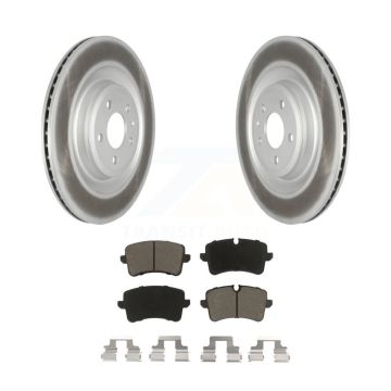 Rear Coated Disc Brake Rotors And Ceramic Pads Kit For Audi S6 S7 A8 Quattro S8 KGC-101468