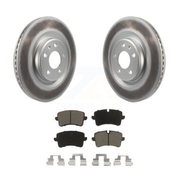 Rear Coated Disc Brake Rotors And Ceramic Pad Kit For Audi Porsche Macan A6 Quattro A7 A8 KGC-101469