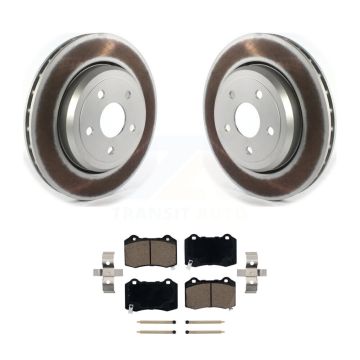 Rear Coated Disc Brake Rotors And Ceramic Pads Kit For Jeep Grand Cherokee Dodge Durango KGC-101473