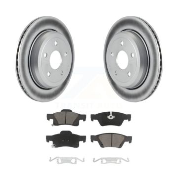 Rear Coated Disc Brake Rotor And Ceramic Pad Kit For Jeep Grand Cherokee Dodge Durango WK KGC-101474
