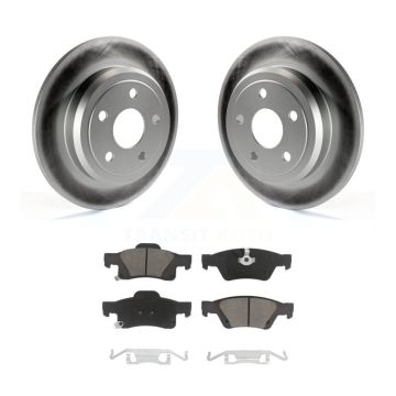 Rear Coated Disc Brake Rotors And Ceramic Pads Kit For Dodge Durango Jeep Grand Cherokee KGC-101475