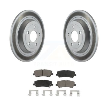 Rear Coated Disc Brake Rotors And Ceramic Pads Kit For Ford Mustang KGC-101480