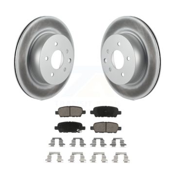 Rear Coat Brake Rotor Ceramic Pad Kit For INFINITI Nissan Maxima G37 QX50 EX35 370Z G35 Z KGC-101488