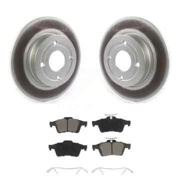 Rear Coated Disc Brake Rotors And Ceramic Pads Kit For 2018-2021 Ford EcoSport FWD KGC-101500