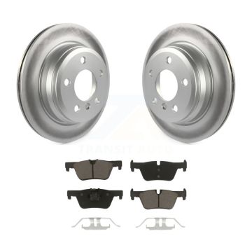 Rear Coated Brake Rotor Ceramic Pad Kit For BMW 328i xDrive 330i 320i 428i 328d 430i Gran KGC-101502