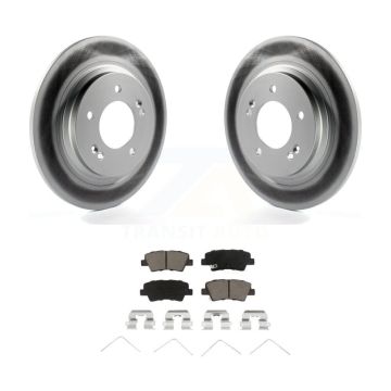Rear Coated Disc Brake Rotors And Ceramic Pads Kit For Hyundai Ioniq Kia Niro KGC-101510