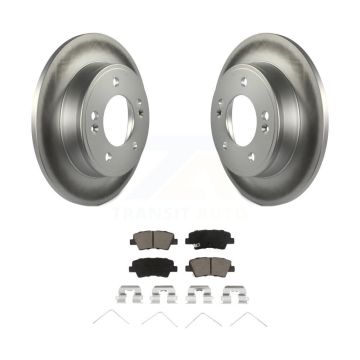 Rear Coated Disc Brake Rotors And Ceramic Pads Kit For Hyundai Elantra Venue Kia Soul KGC-101511