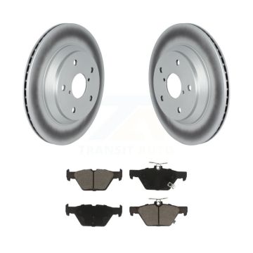 Rear Coated Disc Brake Rotors And Ceramic Pads Kit For 2019-2024 Subaru Forester KGC-101516