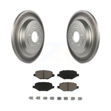 Rear Coat Brake Rotors Ceramic Pad Kit For Ford Explorer Edge Flex Lincoln Taurus MKX MKT KGC-101536