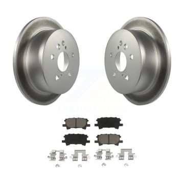Rear Coat Disc Brake Rotor Ceramic Pad Kit For Lexus RX350 Toyota Highlander RX330 RX400h KGC-101539