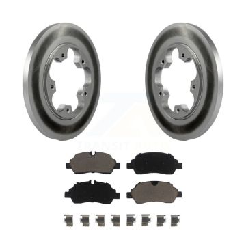 Rear Coated Brake Rotor & Ceramic Pad Kit For Ford Transit-250 Transit-150 Transit-350 HD KGC-101540