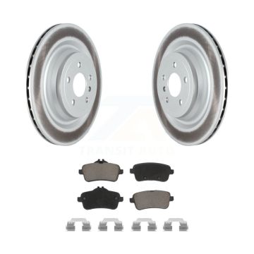 Rear Coated Brake Rotor Ceramic Pad Kit For Mercedes-Benz GL350 GLS450 ML400 GLS550 GL550 KGC-101542