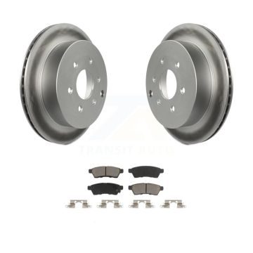 Rear Coated Disc Brake Rotors & Ceramic Pad Kit For Nissan Frontier Xterra Suzuki Equator KGC-101544