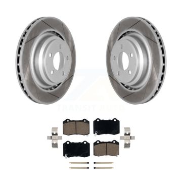 Rear Coated Brake Rotors Ceramic Pad Kit For Dodge Charger Chrysler 300 Challenger Magnum KGC-101549