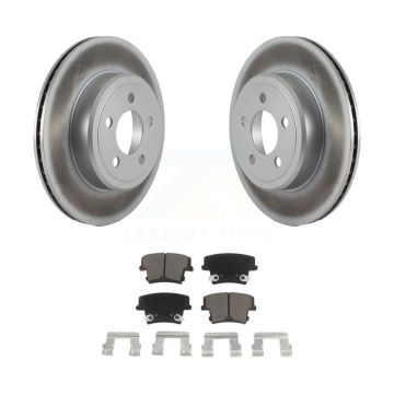 Rear Coated Brake Rotors Ceramic Pad Kit For Dodge Chrysler 300 Charger Challenger Magnum KGC-101551