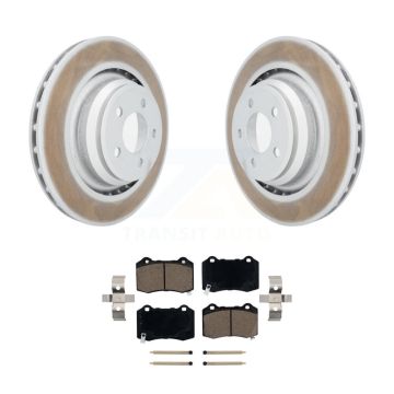 Rear Coated Brake Rotors Ceramic Pad Kit For Dodge Charger Chrysler 300 Challenger Magnum KGC-101552