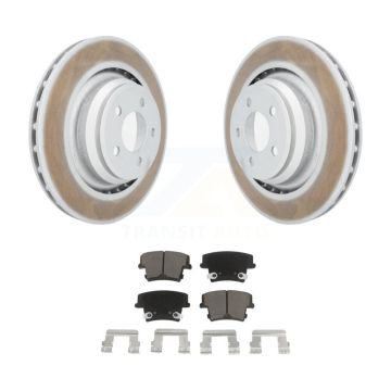 Rear Coat Disc Brake Rotor Ceramic Pad Kit For 2015 Dodge Charger R T Scat Pack with 6.4L KGC-101554