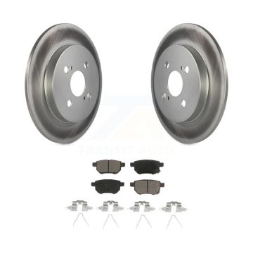Rear Coated Disc Brake Rotors And Ceramic Pads Kit For 2012-2018 Toyota Yaris KGC-101557