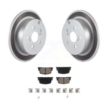 Rear Coated Disc Brake Rotors And Ceramic Pads Kit For 2005-2010 Scion tC KGC-101559