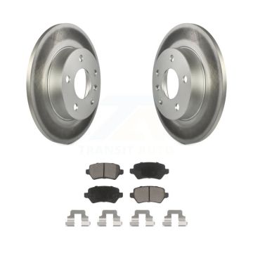 Rear Coated Disc Brake Rotors And Ceramic Pads Kit For 2008-2009 Saturn Astra KGC-101566