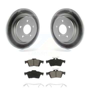 Rear Coated Disc Brake Rotors And Ceramic Pads Kit For Ford Focus KGC-101567