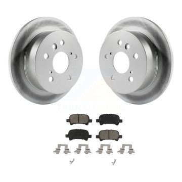 Rear Coated Disc Brake Rotors And Ceramic Pads Kit For Toyota Camry Solara Avalon KGC-101571