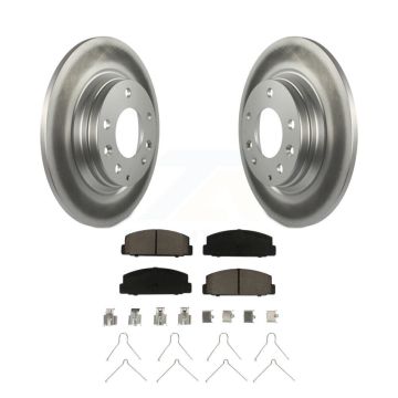 Rear Coated Disc Brake Rotors And Ceramic Pads Kit For Mazda 6 Protege KGC-101576