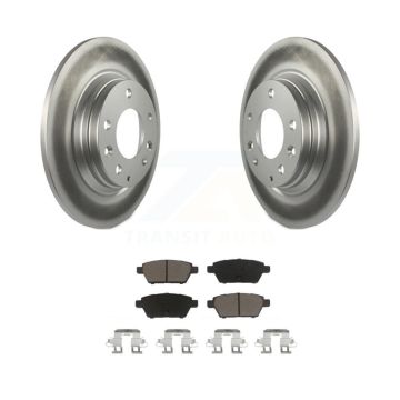 Rear Coat Brake Rotors Ceramic Pad Kit For Ford Fusion Mazda 6 Lincoln MKZ Zephyr Mercury KGC-101577