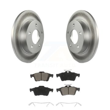 Rear Coated Disc Brake Rotors And Ceramic Pads Kit For Mazda 3 Sport KGC-101584