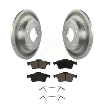 Rear Coated Disc Brake Rotors And Ceramic Pads Kit For 2004-2005 Mazda 3 2.0L KGC-101585