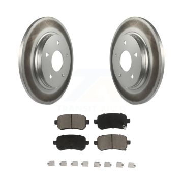 Rear Coat Brake Rotor Ceramic Pad Kit For Dodge Grand Caravan Journey Chrysler Town & Ram KGC-101588