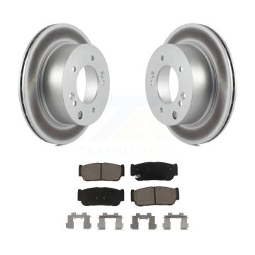Rear Coated Disc Brake Rotors And Ceramic Pads Kit For 2003-2006 Kia Sorento KGC-101590