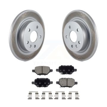 Rear Coated Disc Brake Rotors & Ceramic Pad Kit For 2018-2022 Buick Encore Chevrolet Trax KGC-101597