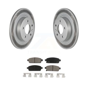 Rear Coated Brake Rotor Ceramic Pad Kit For Chevrolet Cruze Buick Verano Orlando Volt ELR KGC-101598